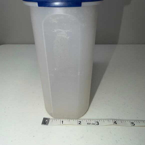 Tupperware Modular Mates Flip Top Blue Seals #4 9 3/4 cup and #3 7 1/4 Cup - Picture 10 of 14